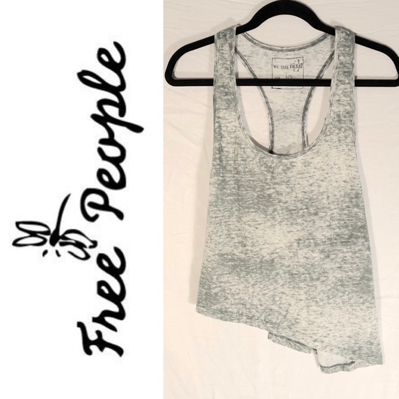 Free People Tops - We the Free Racer Back Loose Fitting Tank Gray LG
